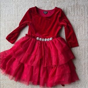 Red Velvet Girls Dress